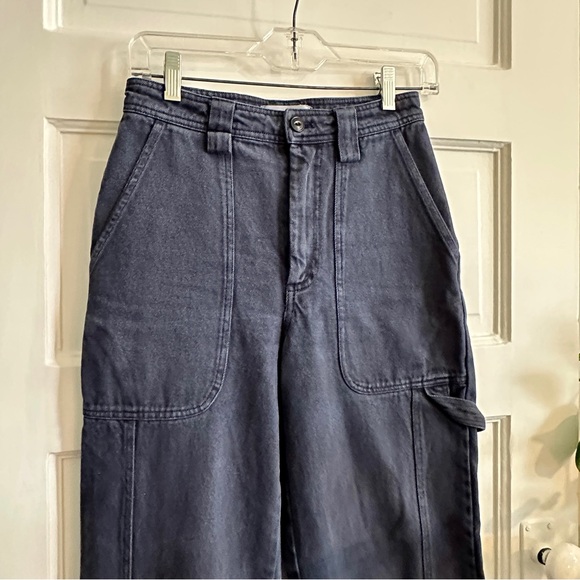 ALEX MILL Navy Cargo Pants, Sz 0 - Picture 2 of 10